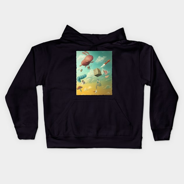 Wonderland Kids Hoodie by koch1no